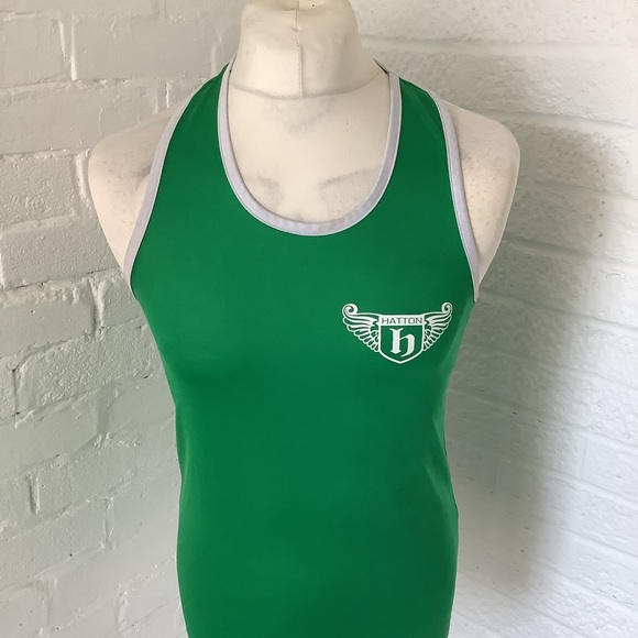 Hatton Boxing Vest - Size M - Green & White - P2P 18” - Picture 2 of 8